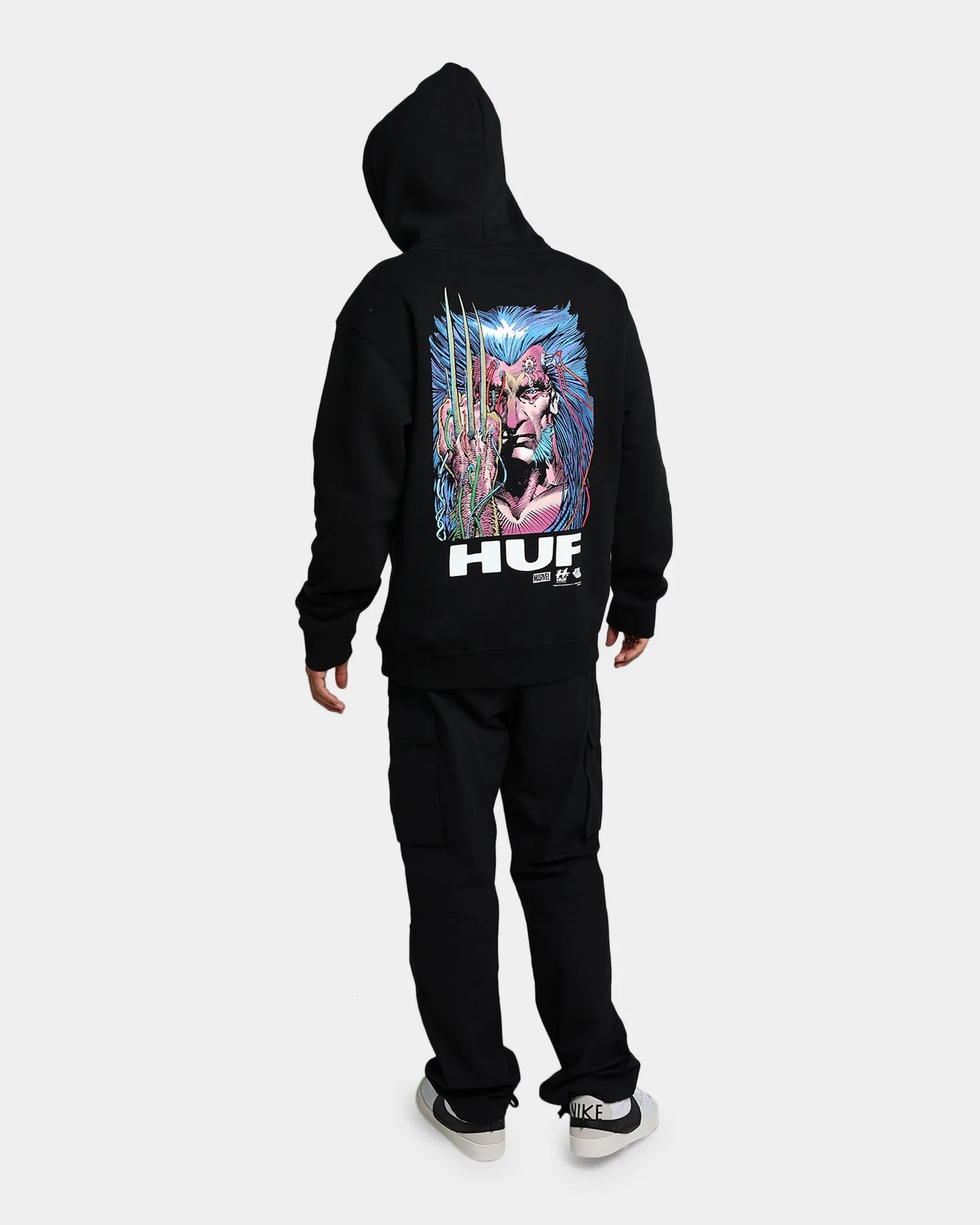 HUF X Marvel Weapon X Hoodie Black