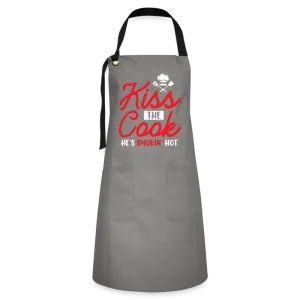 Kiss The Cook He's Smokin' Hot - Artisan Apron