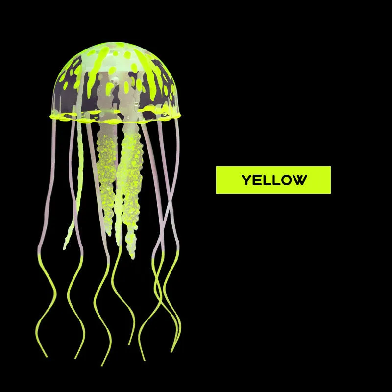 Luminous Jellyfish Stunning Aquarium Ornament with Glowing Swim Effect