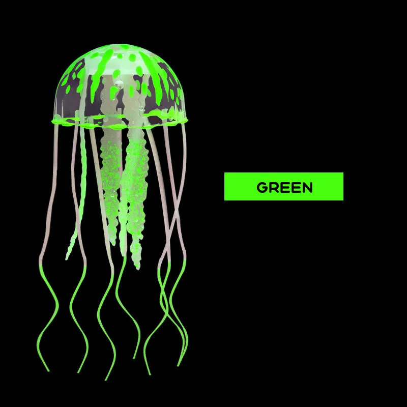 Luminous Jellyfish Stunning Aquarium Ornament with Glowing Swim Effect