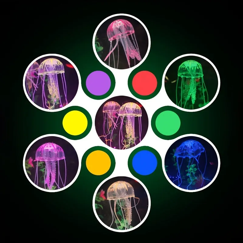 Luminous Jellyfish Stunning Aquarium Ornament with Glowing Swim Effect