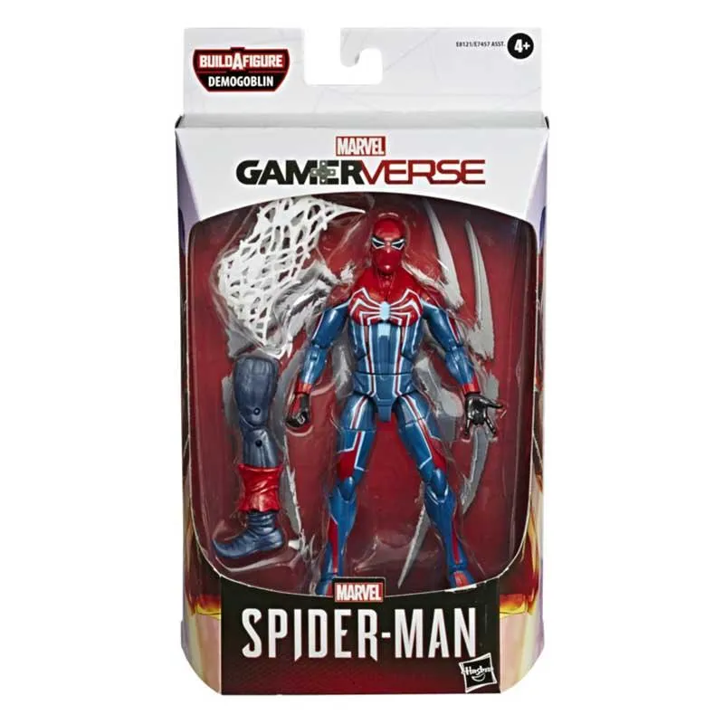 Marvel Spider-Man Legends Series 6-inch Collectible Action Figure Velocity Suit Toy, Build-A-Figure Piece