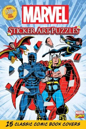 Marvel Sticker Art Puzzles Book