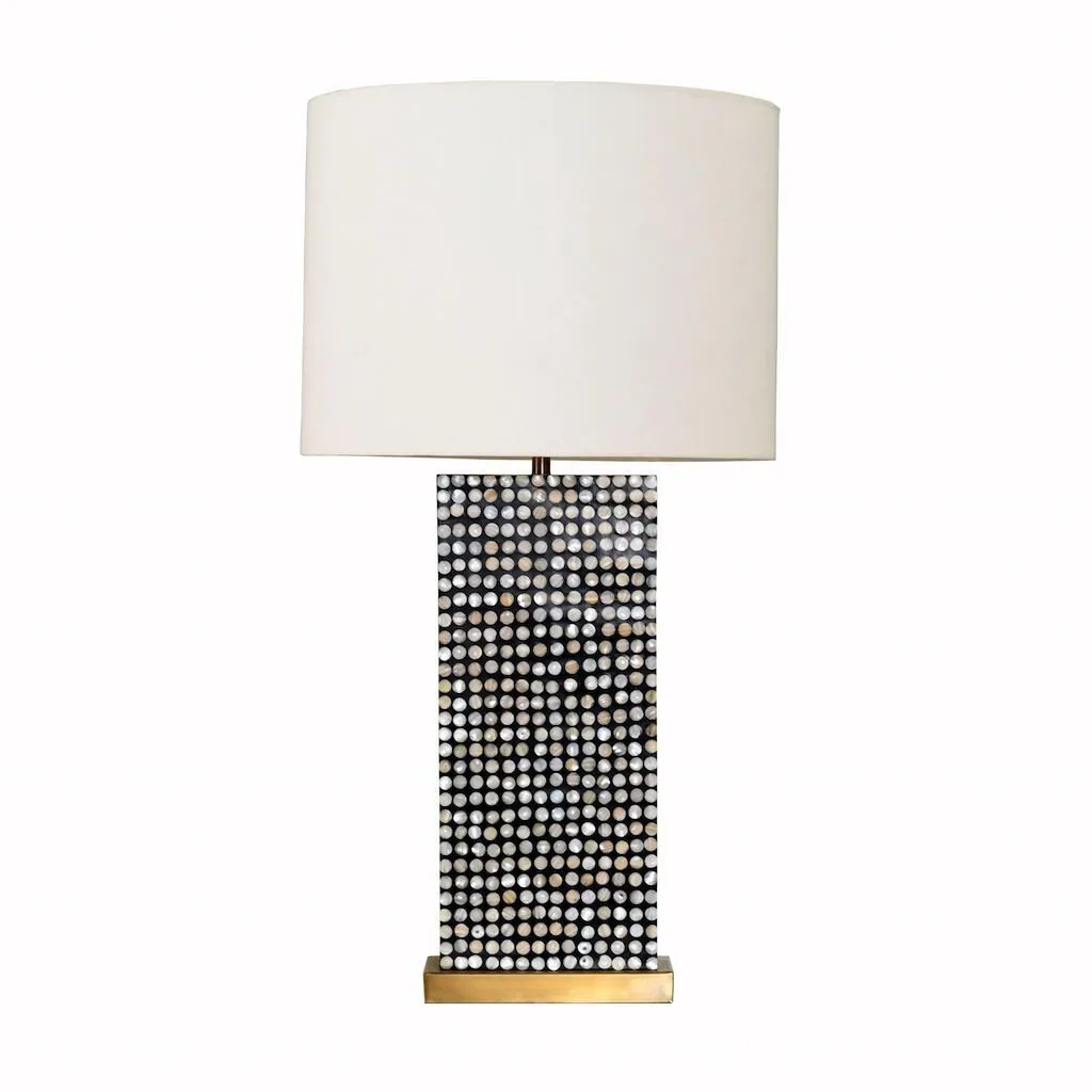 Melvick Black Resin Table Lamp by Worlds Away