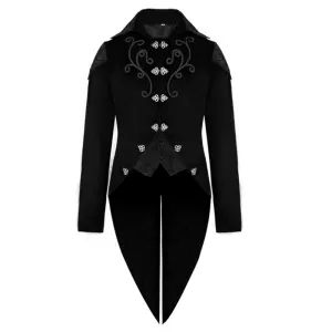 Men's Steampunk Victorian Jacket Vintage Tailcoat Gothic Costume