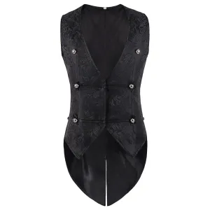 Men's Victorian Steampunk Vest Renaissance Medieval Gothic Waistcoat