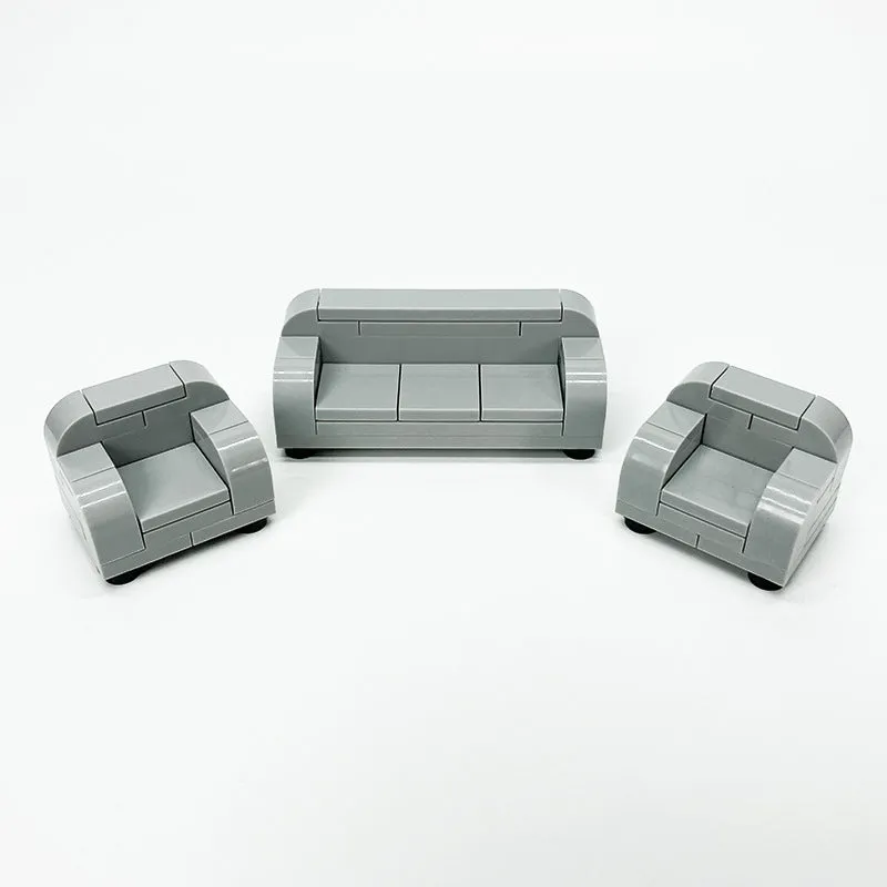 MOC Indoor scene accessories sofa TV