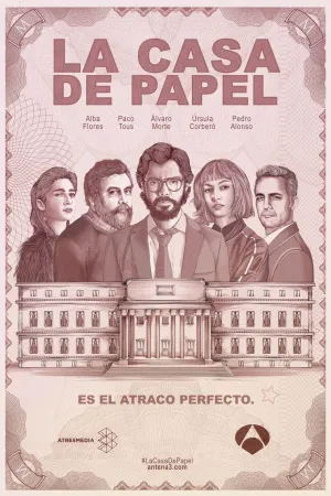 Money Heist - La Casa De Papel - Bank Note Style Poster Art - Life Size Posters