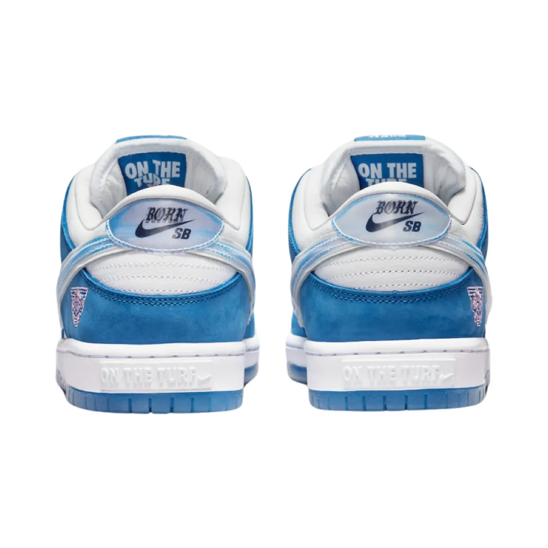 Nike SB Dunk Low Born X Raised One Block At A Time Deep Royal Blue White