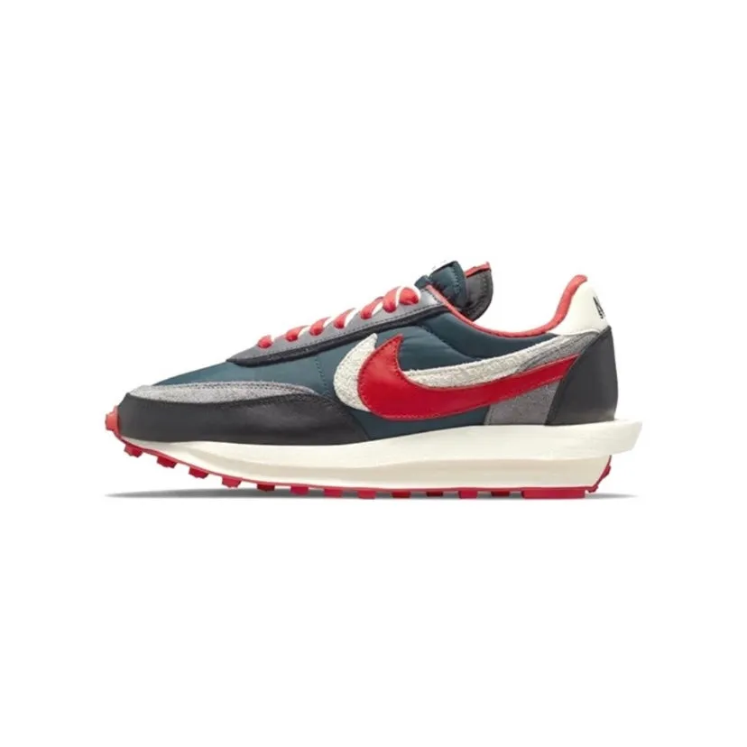 Nike x Sacai x Undercover LD Waffle Midnight Spruce University Red