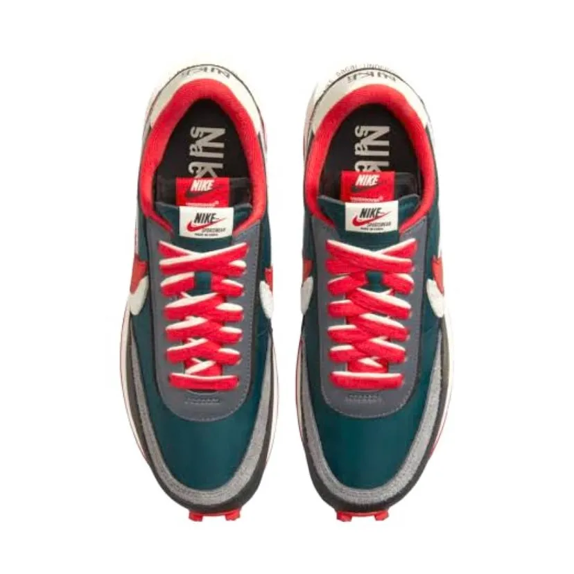 Nike x Sacai x Undercover LD Waffle Midnight Spruce University Red