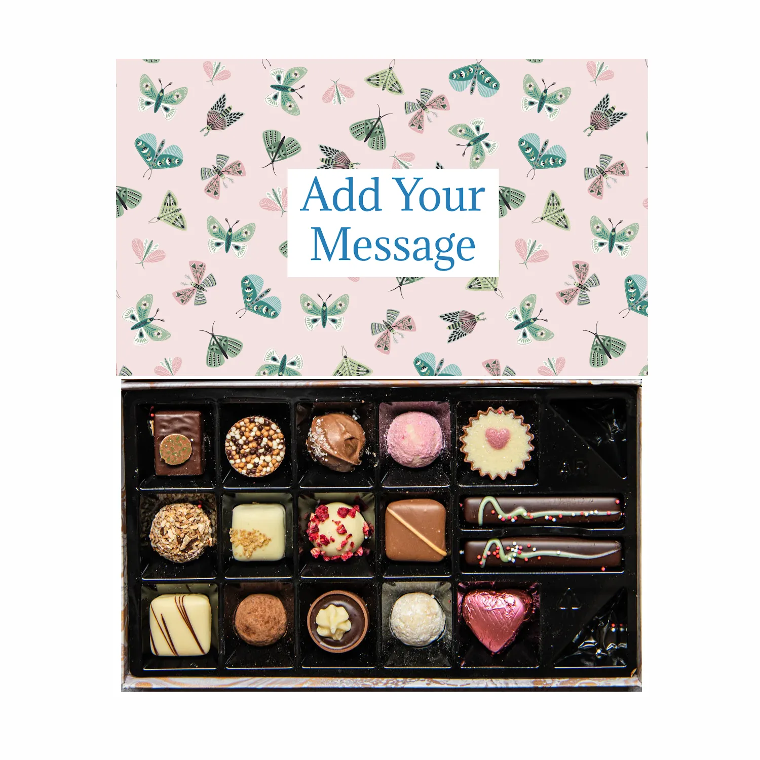 Personalised Chocolate Gift Box | 16 Box | Butterflies