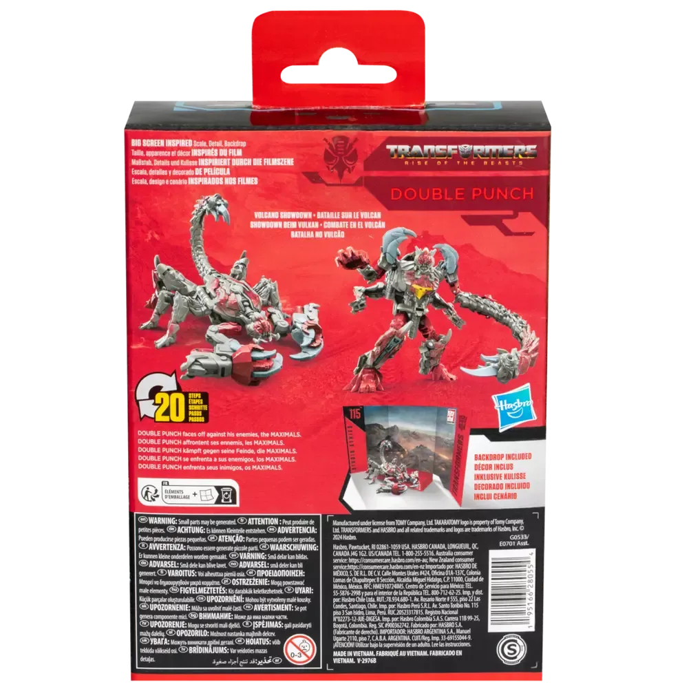 [PRE-ORDER] Transformers: Studio Series #115 (Rise of the Beasts) Deluxe Double Punch Action Figure (G0533)