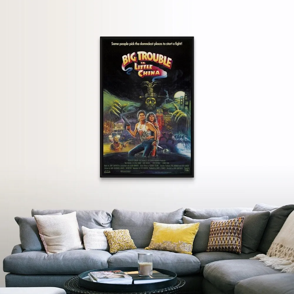 "Big Trouble in Little China (1986)" Black Float Frame Canvas Art