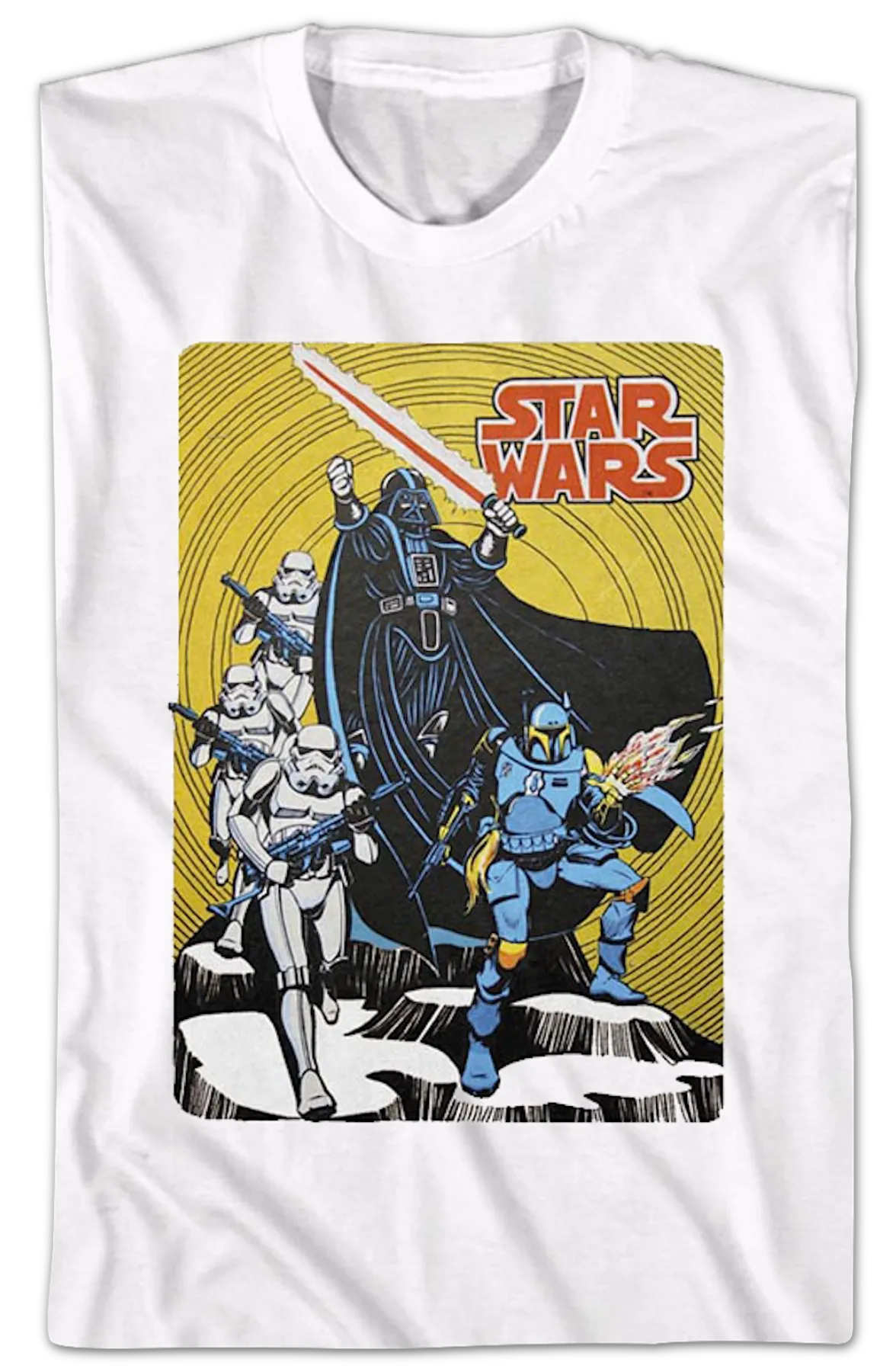 Retro Galactic Empire Comic Book Star Wars T-Shirt