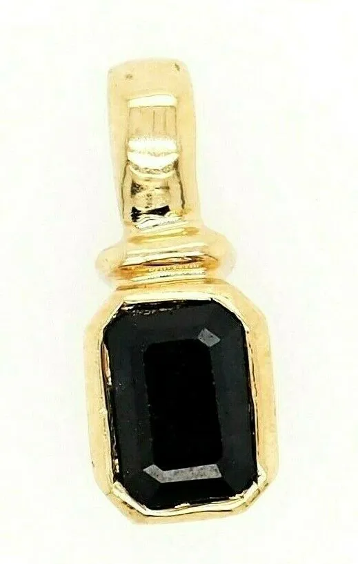 Sapphire & 9ct Yellow Gold Pendant - Fine Jewellery