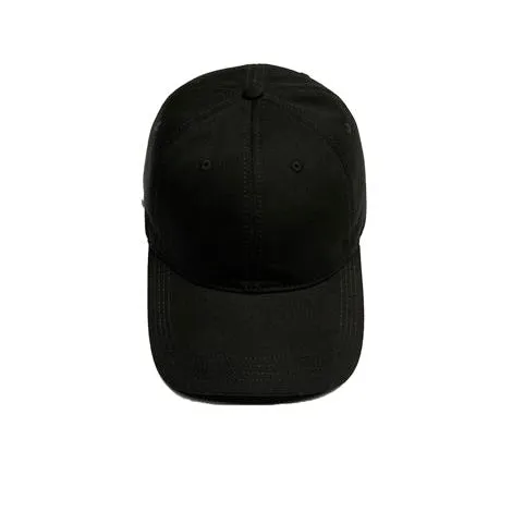 Side Croc Cotton Cap in Black by Lacoste