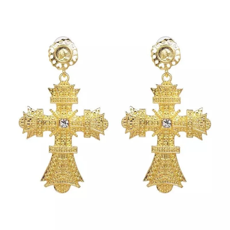 Sovereign Cross Earring Collection - 8 STYLES!