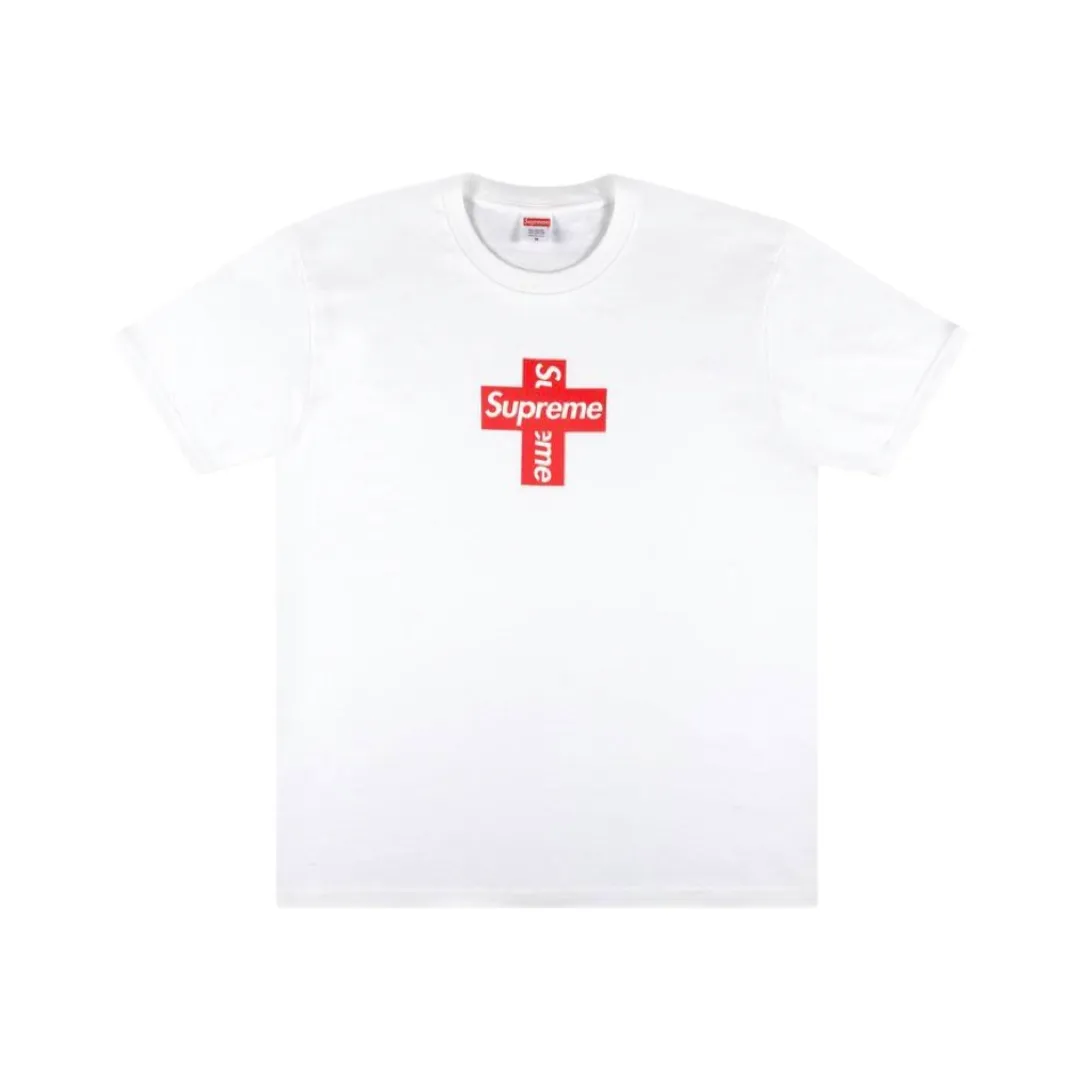 Supreme Cross Box Tee White Red