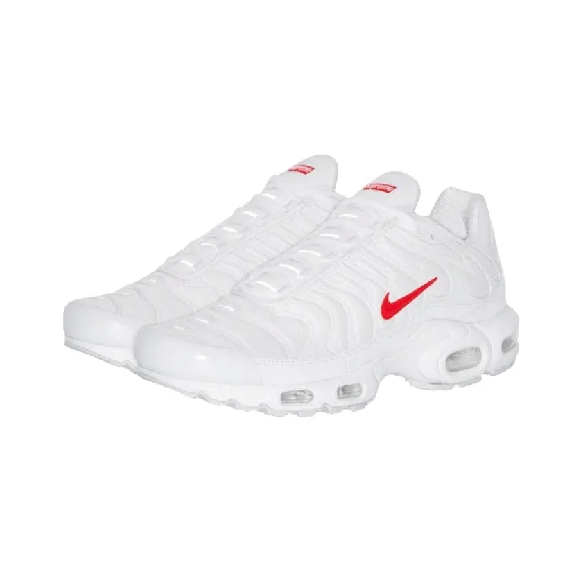 Supreme x Nike Air Max Plus TN White Speed Red