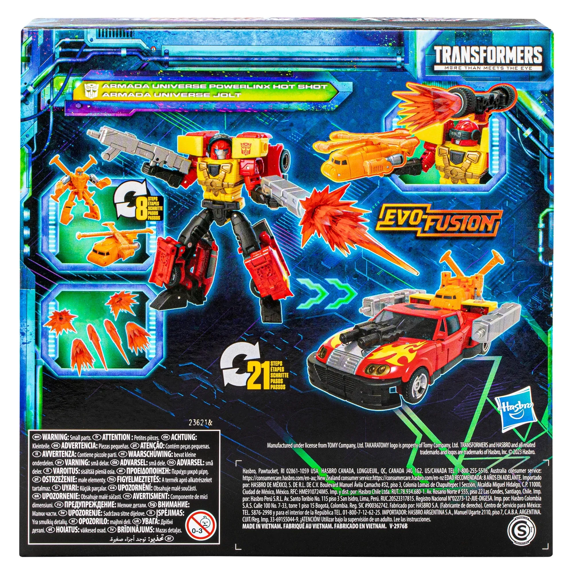 Transformers: Legacy Evolution - Armada Universe Powerlinx Hot Shot & Jolt Exclusive Action Figures (F7828) LOW STOCK