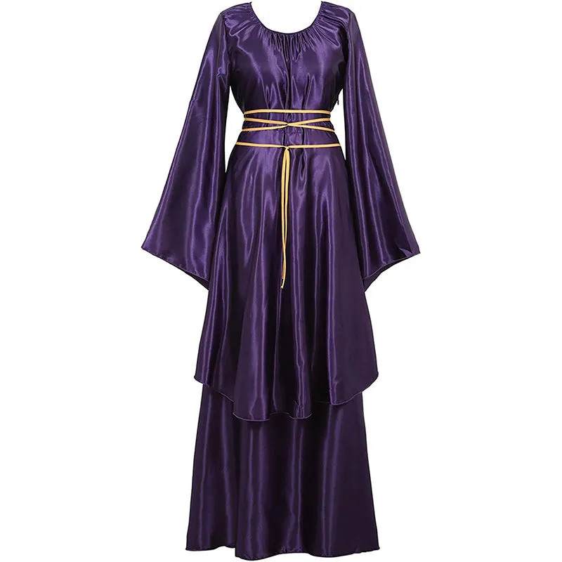 Women's Medieval Renaissance Long Dress Costumes Irish Cosplay Retro Gown