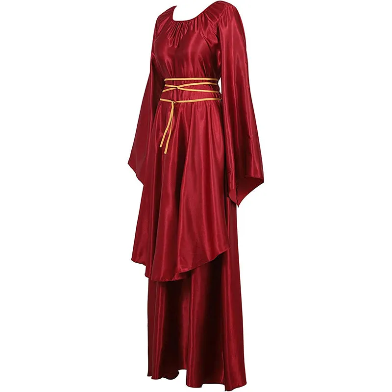 Women's Medieval Renaissance Long Dress Costumes Irish Cosplay Retro Gown