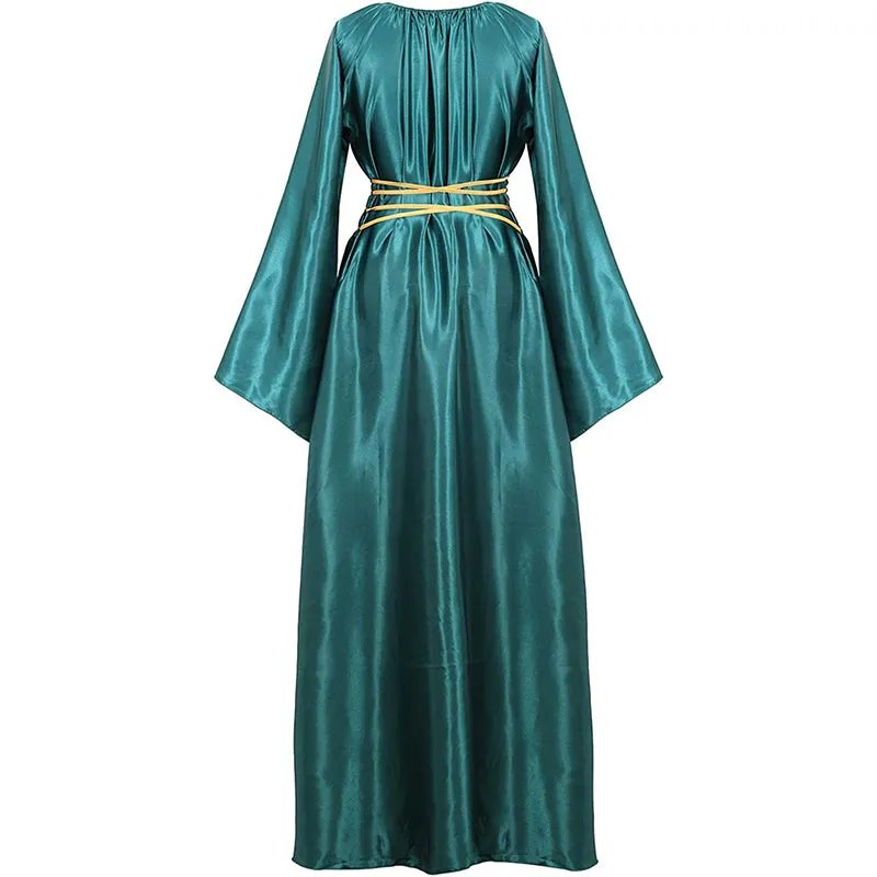 Women's Medieval Renaissance Long Dress Costumes Irish Cosplay Retro Gown