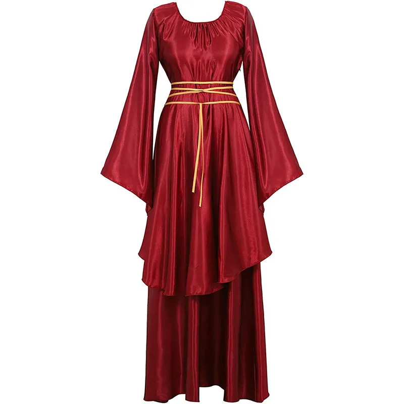 Women's Medieval Renaissance Long Dress Costumes Irish Cosplay Retro Gown